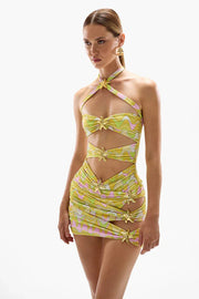 Star girl two piece swimsuit skirt & dress cover up